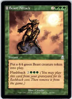 Beast Attack 230 U Odyssey Magic the Gathering MTG LP - Image 1