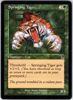 Springing Tiger 272 C Odyssey Magic the Gathering MTG LP - Image 1