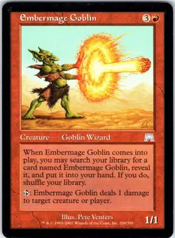 Embermage Goblin 200 U Onslaught Magic the Gathering LP - Image 1