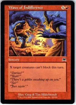 Wave of Indifference 243 C Onslaught Magic the Gathering LP - Image 1