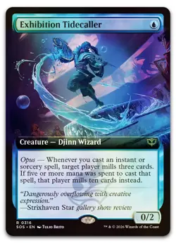 Exhibition Tidecaller (Extended Art) #316 (Foil) NM Secrets of Strixhaven - Image 1