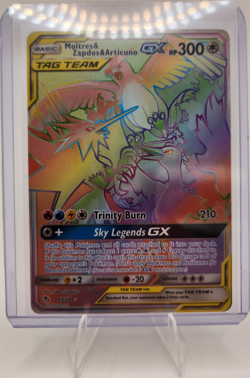 Pokemon Moltres & Zapdos & Articuno GX TAG TEAM Secret Rare Full Art Holo Hidde… - Image 1