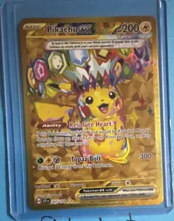 Pokemon Pikachu ex 247/191 Hyper Rare Full Art Holo Sv08: Surging Sparks EX - Image 1