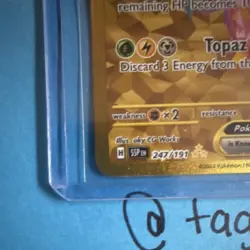 Pokemon Pikachu ex 247/191 Hyper Rare Full Art Holo Sv08: Surging Sparks EX - Image 2