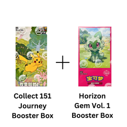 Rip & Ship - Pokemon Simplified Chinese 151 & Horizon Gem Booster Box Bundle - Image 1
