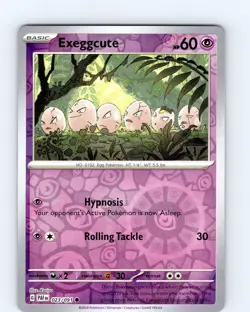 Pokemon TCG Exeggcute S&V Paldean Fates 023/091 Reverse Holo Common Card NM - Image 1