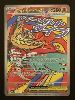 Pokemon Mega Hawlucha Ex Mega Attack Rare 268/217 Ascended Heroes - Image 1