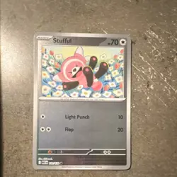 Pokemon Stufful 111/132 Me01: Mega Evolution Reverse Holo Common 70HP - Image 1