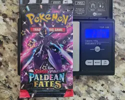 HEAVY! 23.04g! PALDEAN FATES! SHINY BUBBLE MEWU GOD PACKU POKEMON BOOSTER PACKx1 - Image 1