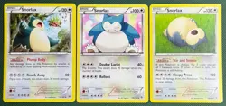 Pokemon- MIXED NON HOLO SNORLAX LOT 80/106, 109/149, 118/162 - Image 1
