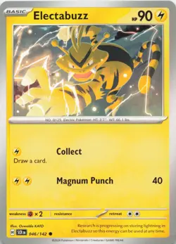 Electabuzz 46/142 Common Stellar Crown Pokemon Near Mint - Image 1