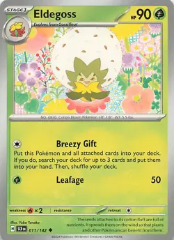 Eldegoss 11/142 Uncommon Stellar Crown Pokemon Near Mint - Image 1