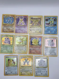 Pokemon Vintage Holo 11 Lot - Base Set Alakazam Gyarados Machamp + Rare Promo - Image 1
