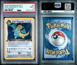 Pokemon Dark Dragonite Team Rocket 1st Edition Holo Rare #5 PSA 9 Mint - Image 3