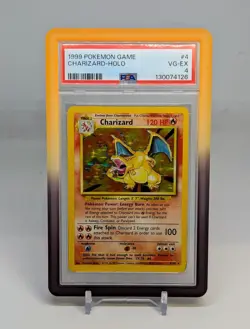PSA 4 ✨ Charizard Holo #4 ✨ Base Set ✨ Wizards Of The Coast Vintage Pokemon 1999 - Image 1