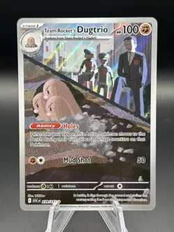 Team Rockets Dugtrio 239/217 - Pokemon TCG - Ascended Heros Illustration Rare - Image 1