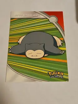 Pokemon Topps Heroes & Villains Blue Label HV14 #143 Snorlax LP - Image 1