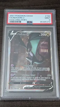 NOIVERN V 2021 Pokemon #196/203 PSA 9 MINT Evolving Skies FULL ART - Image 1