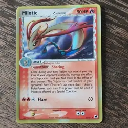 Pokemon Milotic Delta Species 5/101 Dragon Frontiers Holo Rare 90 HP 2006 - Image 1