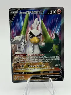 2020 Pokemon SWSH Vivid Voltage Galarian Sirfetch d V #174/185 - Image 1