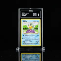 POP 13 TAG 9 MINT Squirtle Shadowless Base Set 63/102 WOTC Pokemon 1999 - Image 1