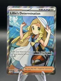 Lillie’s Determination 169/132 Pokemon TCG Full Art Trainer – Mega Evolutions - Image 1
