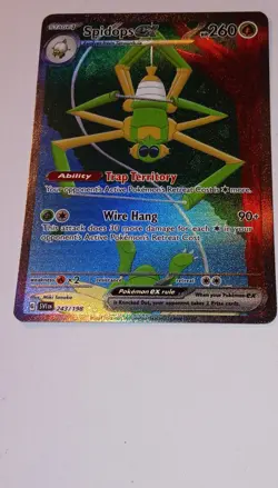 Pokemon TCG Spidops ex 243/198 SV01 Scarlet & Violet Illustration Rare Holo 260… - Image 1