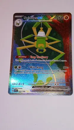 Pokemon TCG Spidops ex 243/198 SV01 Scarlet & Violet Illustration Rare Holo 260… - Image 2