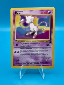Pokemon TCG 1999-2000 Mew #8 Base Set Black Star Promo Vintage Regular MP - Image 1