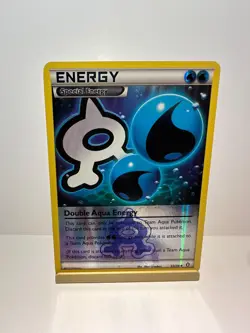 Double Aqua Energy 33/34 Uncommon Double Crisis Pokemon Lightly Played - Image 1