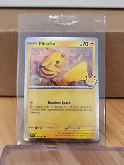 Pikachu 051/162 Pokemon Day 2026 30th Anniversary Stamped Promo Pokemon NM+ - Image 1