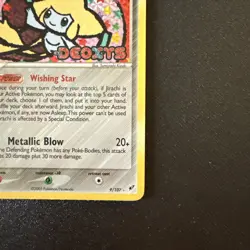 2005 Pokemon Jirachi EX DEOXYS STAMPED HOLO 9/107 - Image 4
