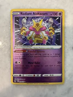 Radiant Alakazam 059/195 Silver Tempest Mint Pokemon TCG - Image 3