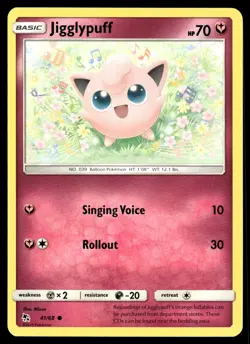 Jigglypuff 41/68 Common Hidden Fates Pokemon NM/M - Image 1