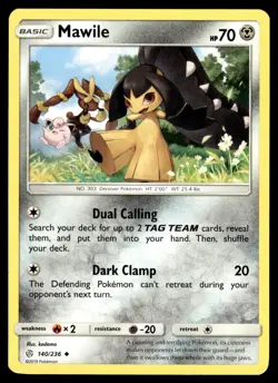Mawile 140/236 Uncommon Cosmic Eclipse Pokemon NM/M - Image 1