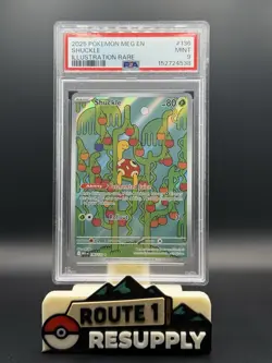 Shuckle Pokemon Meg En-Mega Evolution 136 PSA 9 - Image 1