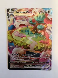 Pokemon Snorlax VMAX 142/202 Swsh01 Sword & Shield Holo Ultra Rare 340 HP 2020 - Image 1