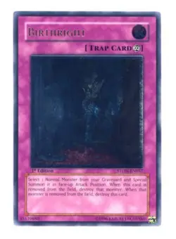 Birthright - STON-EN057 - Ultimate Rare - 1st Edition LP Yugioh Booster Set Card - Image 1