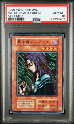 1999 YU-GI-OH! JPN VOLUME 6 WITCH OF THE BLACK FOREST PSA 10 - Image 1