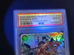 Chines PSA10 One Piece TCG Card Game Roronoa Zoro OP06-118 SEC Manga - Image 3