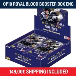 One Piece TCG OP-10 Royal Blood Booster Box ENG 24 Packs Sealed NEW SHIP48H - Image 1