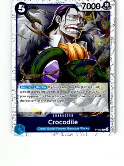 Crocodile - P-082 (Pirate Foil) P-082 Premium Booster -The Best- One Piece LP - Image 1