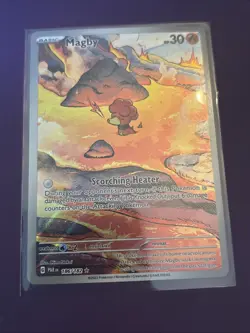 Pokemon TCG Magby Card 186/182 Paradox Rift Illustration Rare NM Condition - Image 2