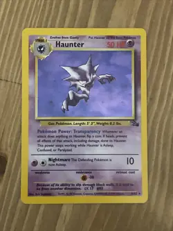 Haunter 6/62 - Fossil - Holo Pokemon Card - Image 2