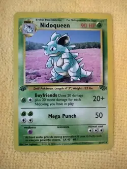 1999 Pokemon Nidoqueen (23/64) - 1st Edition - Jungle Set Pokemon Card NM - Image 1