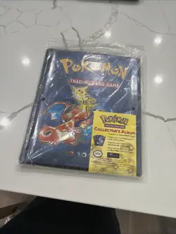 NEW FACTORY SEALED 1999 POKEMON TCG COLLECTOR'S CARD ALBUM W/ CHARIZARD COVER 742818083201 - Image 1