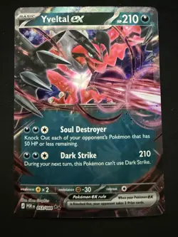 Pokemon TCG Yveltal ex 053/088 Double Rare Holo Perfect Order POR NM Card - Image 1