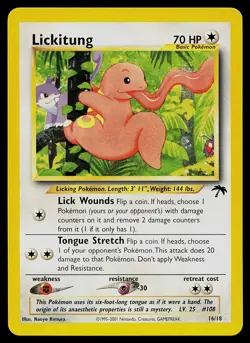 Pokemon Card - Lickitung Southern Islands 16/18 - Image 1