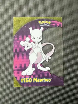 Pokemon Mewtwo 2000 Topps TV Animation Clear Card #150 LP - Image 1