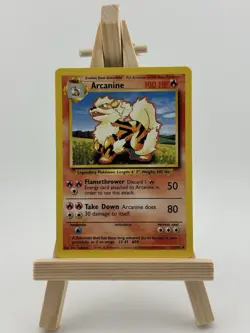 Arcanine 23/102 Base Set Uncommon Pokemon Card - WOTC LP - Image 1
